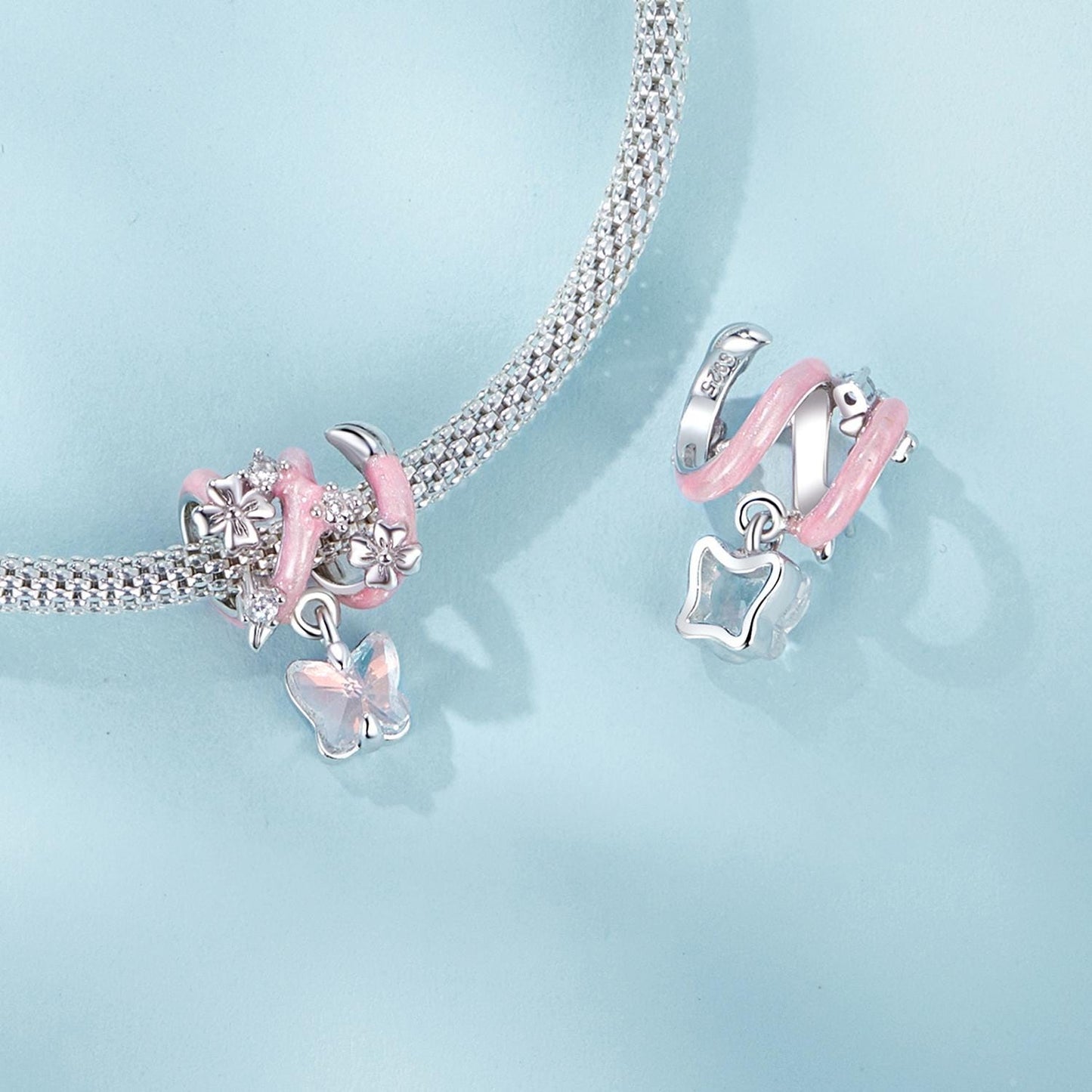 Butterfly Flower Charm