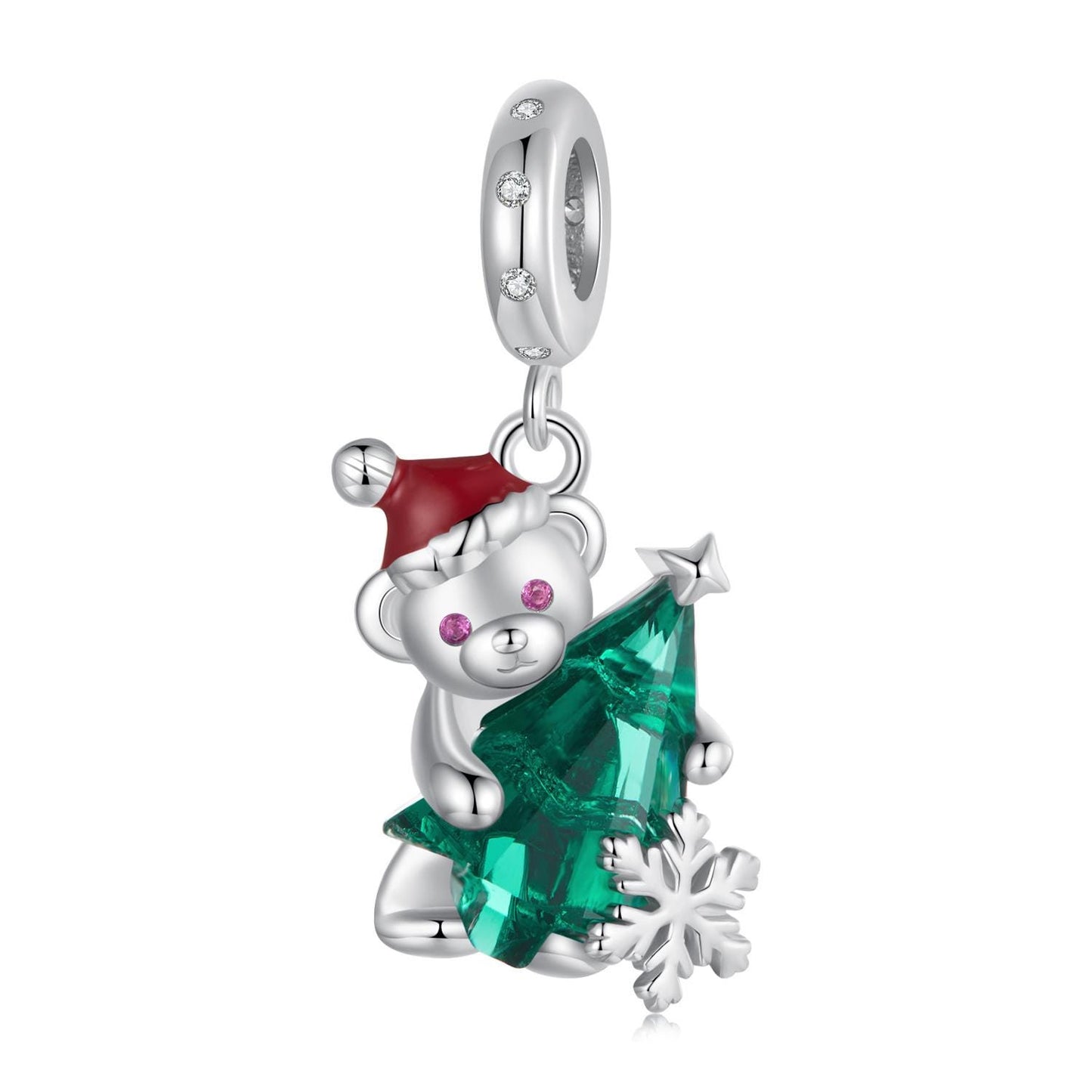 Christmas Bear Pendant Charm