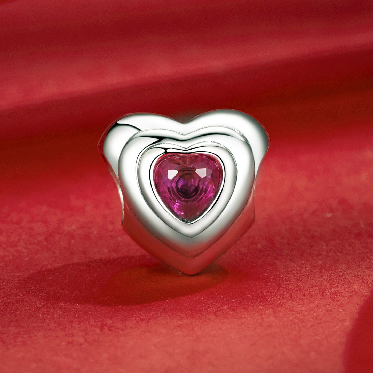 Classic Heart Halo Charm
