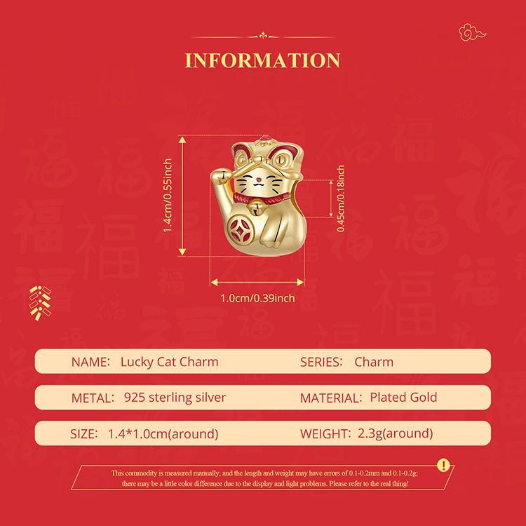Lucky Cat Charm