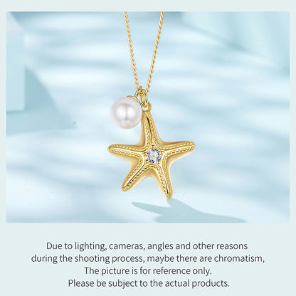 Starfish Pearl Necklace