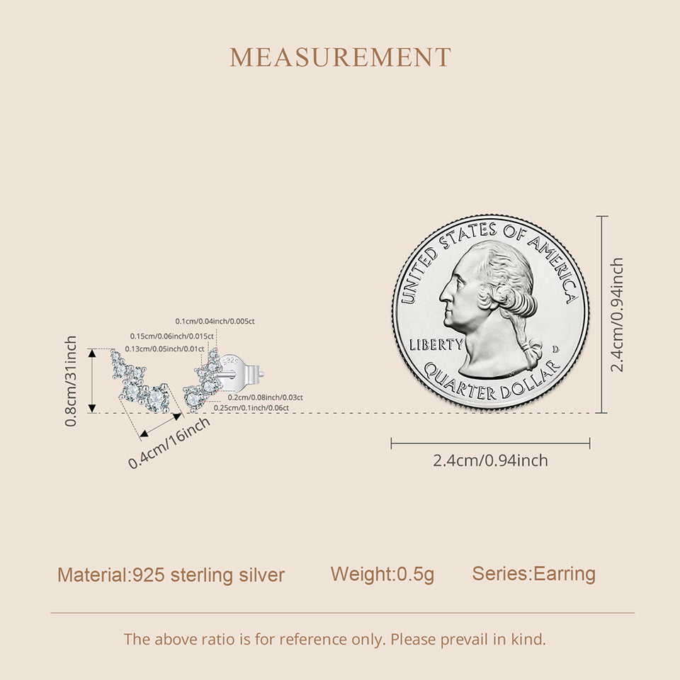 Bubble Moissanite Studs