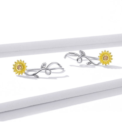Fresh Daisy Hoop Earrings