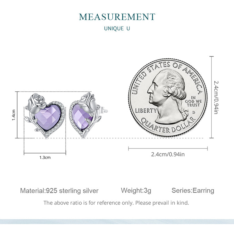 Rose Stud Earrings