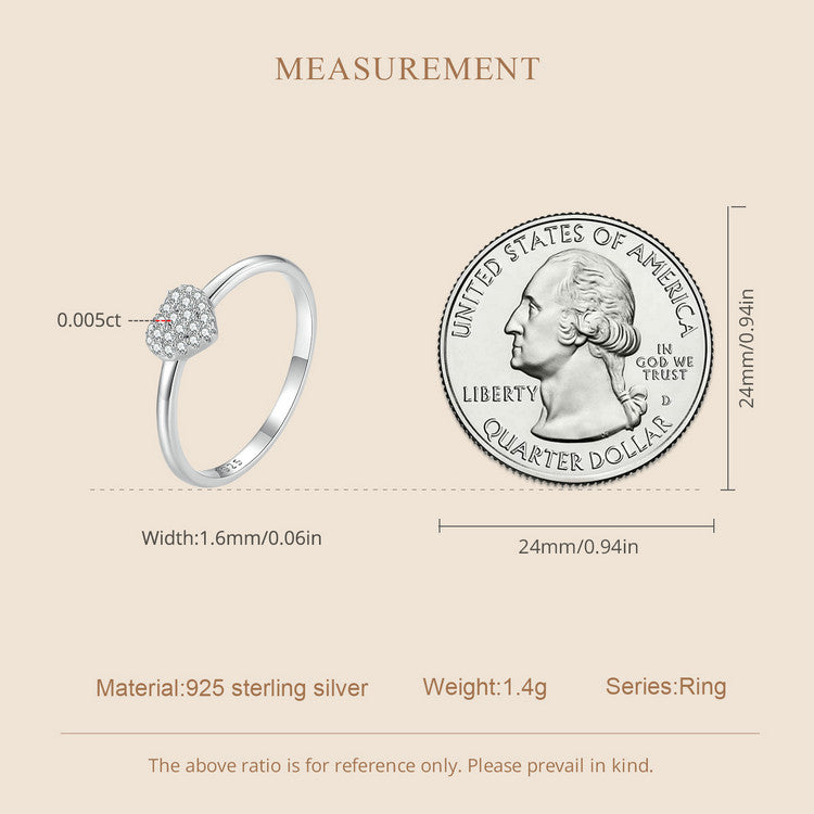 Heart-Shaped Moissanite Ring