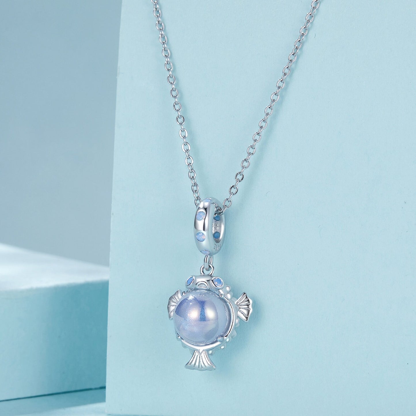 Ocean Pufferfish Pendant Charm