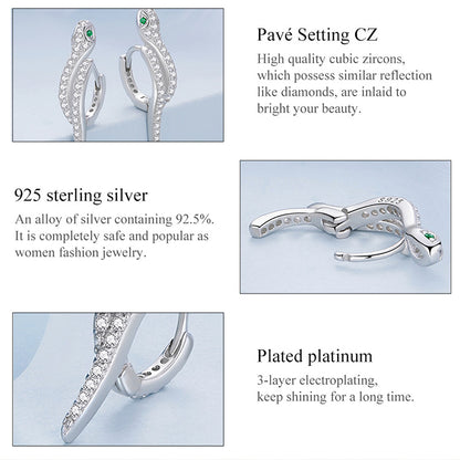 Snake Clip Earrings