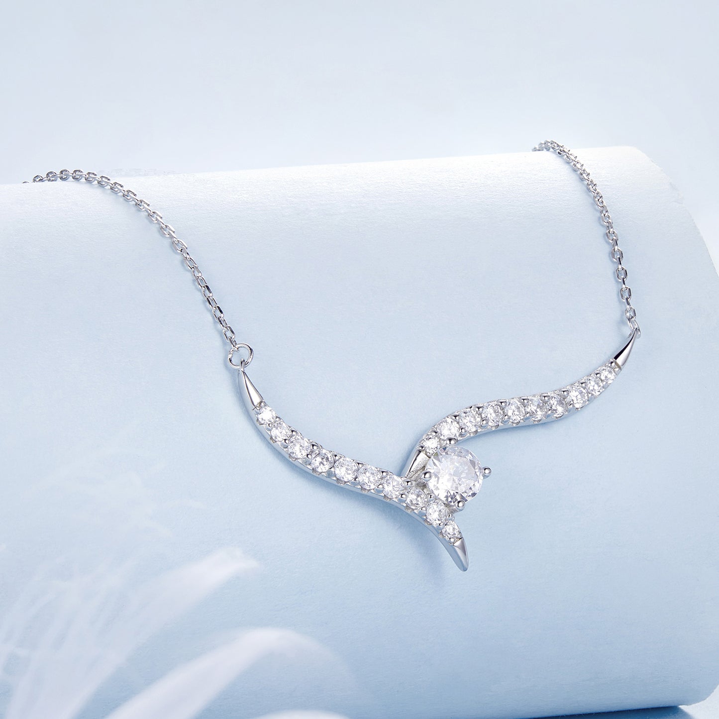 Minimalist Line Pendant Necklace