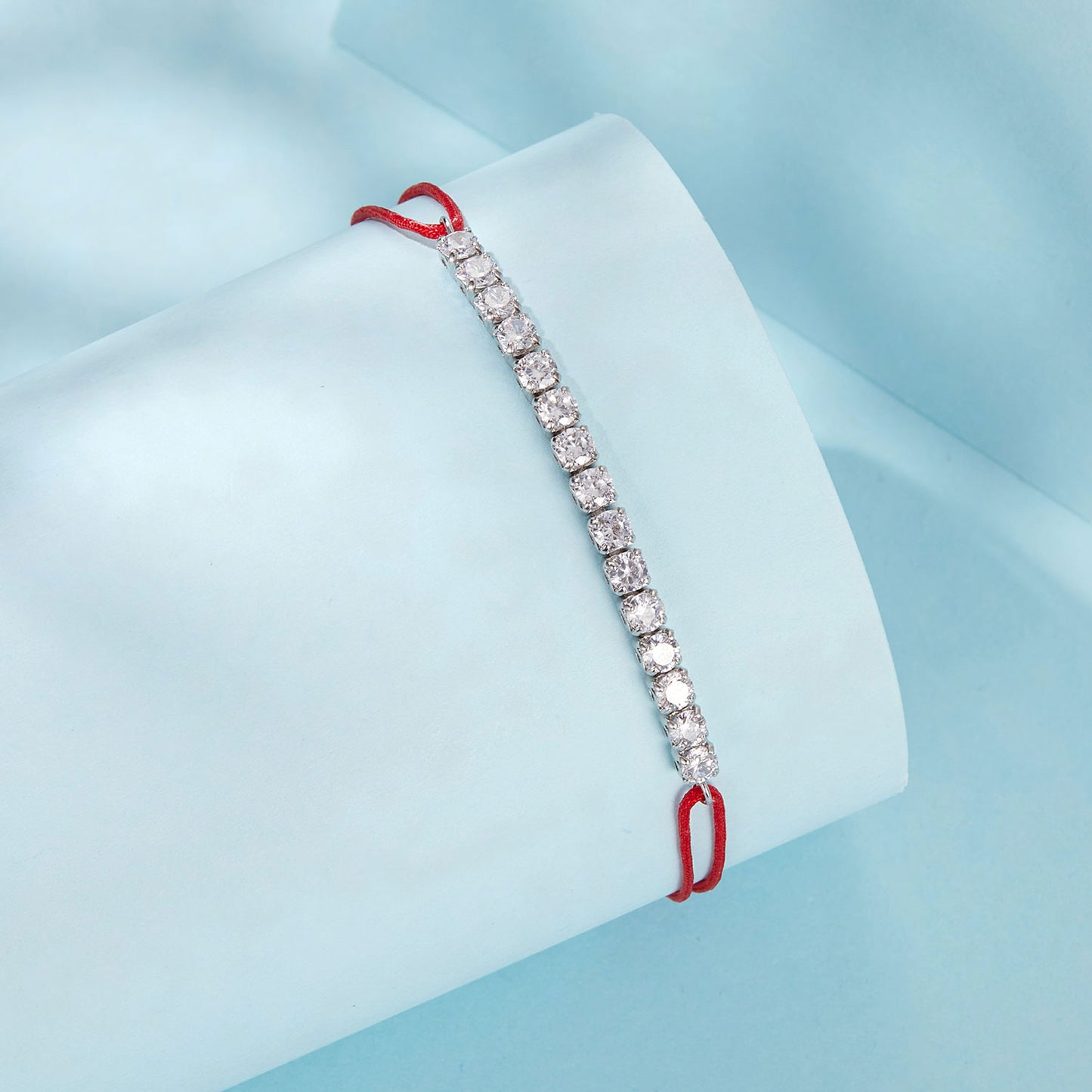 Red Cord Woven Bracelet