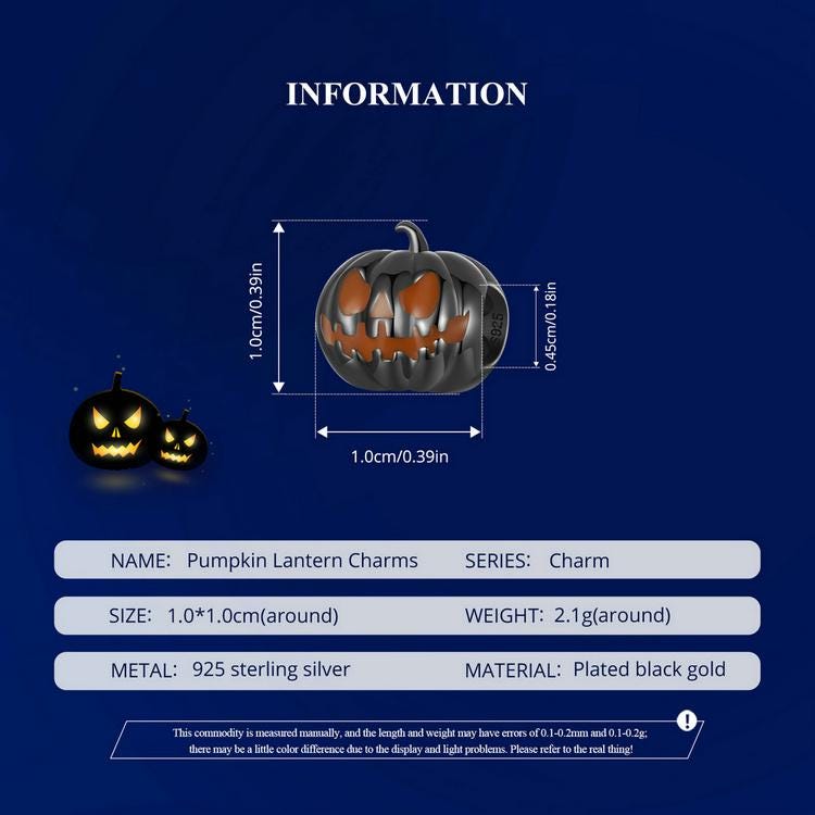 Pumpkin Lantern Charm