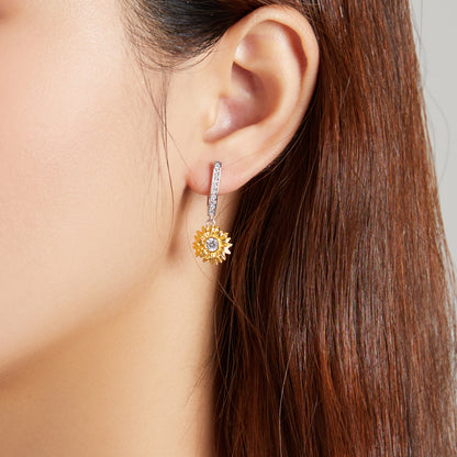 Sunflower Clip-On Earrings