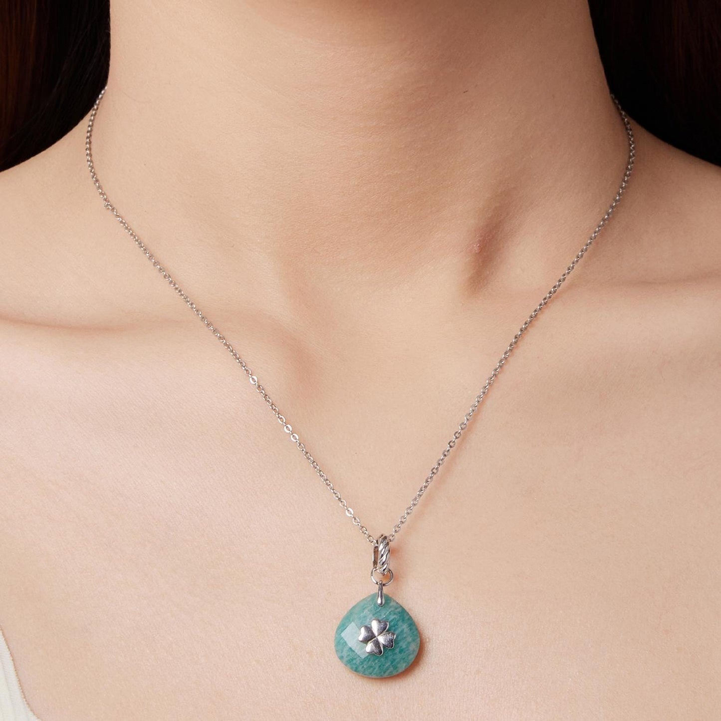 Lucky Amazonite Pendant Charm
