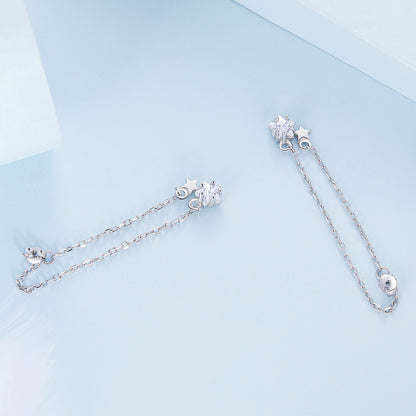 Star Tassel Drop Earrings