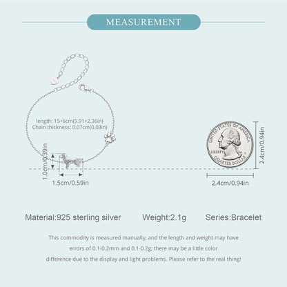 Golden Retriever Paw Charm Bracelet