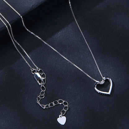 Heart-Shaped Moissanite Necklace