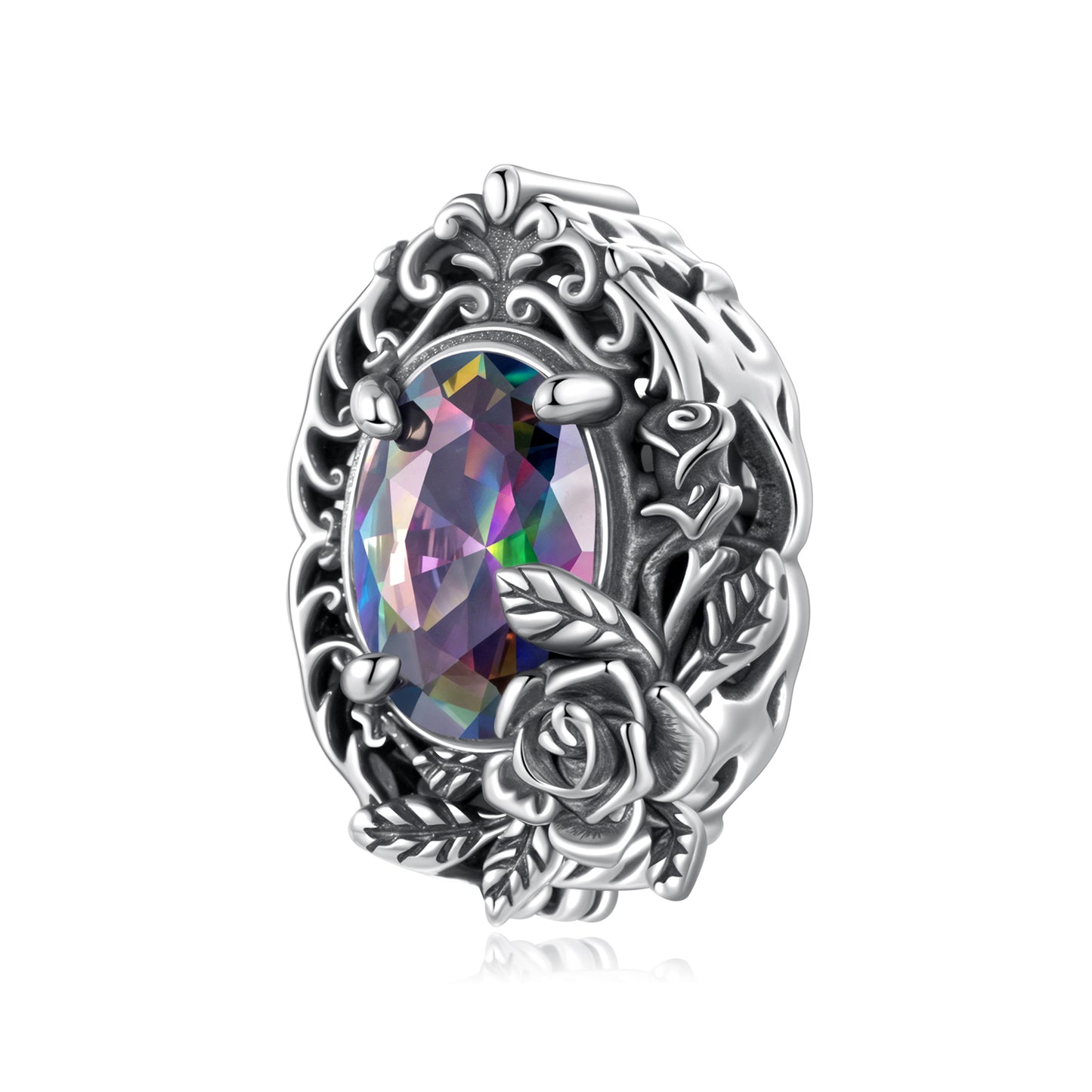 Midnight Rose Beads Charm