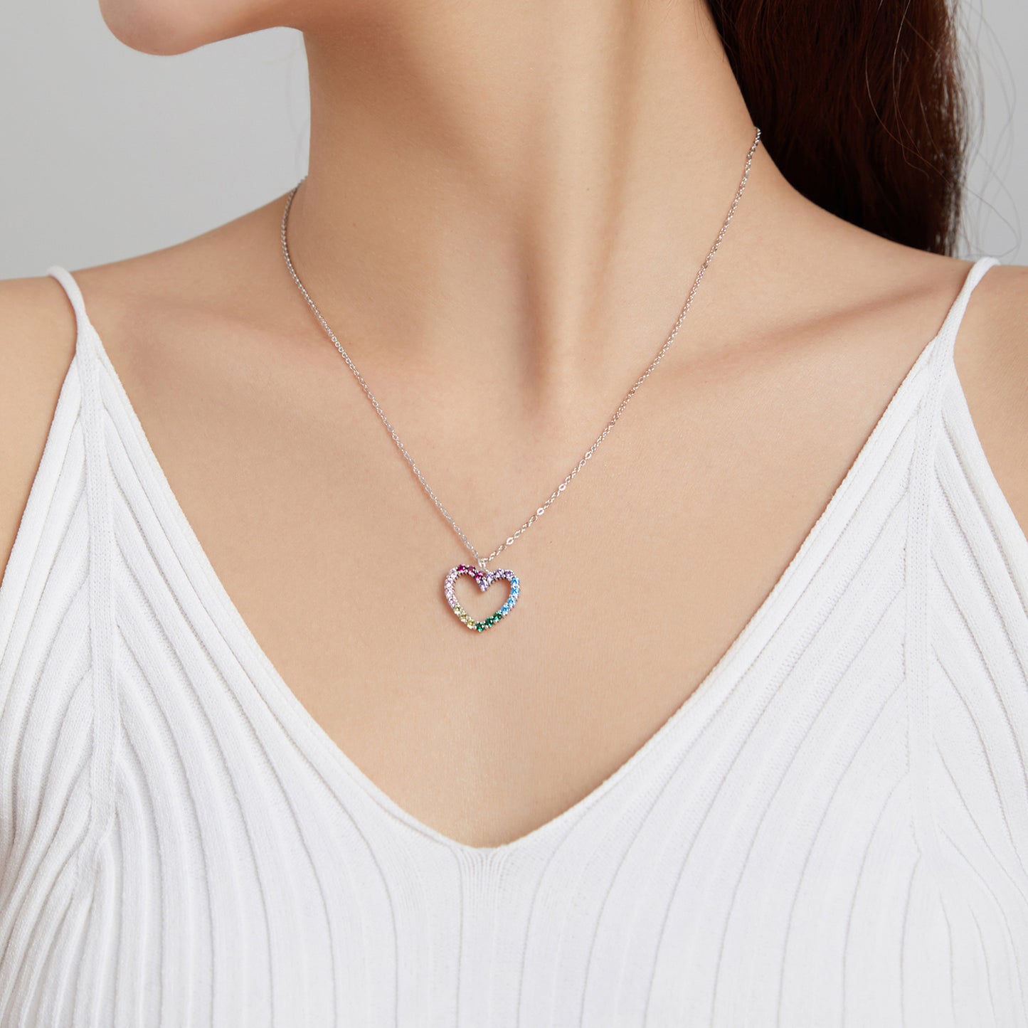 Colorful Heart Necklace