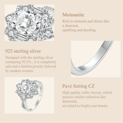 2 Carat Moissanite Ring