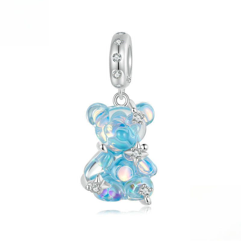Dream Colored Bear Pendant Charm Collection