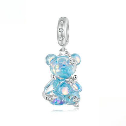 Dream Colored Bear Pendant Charm Collection