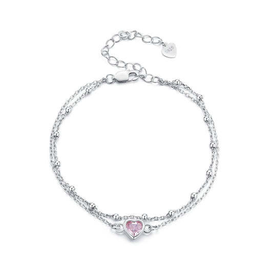Double Layer Heart Bracelet