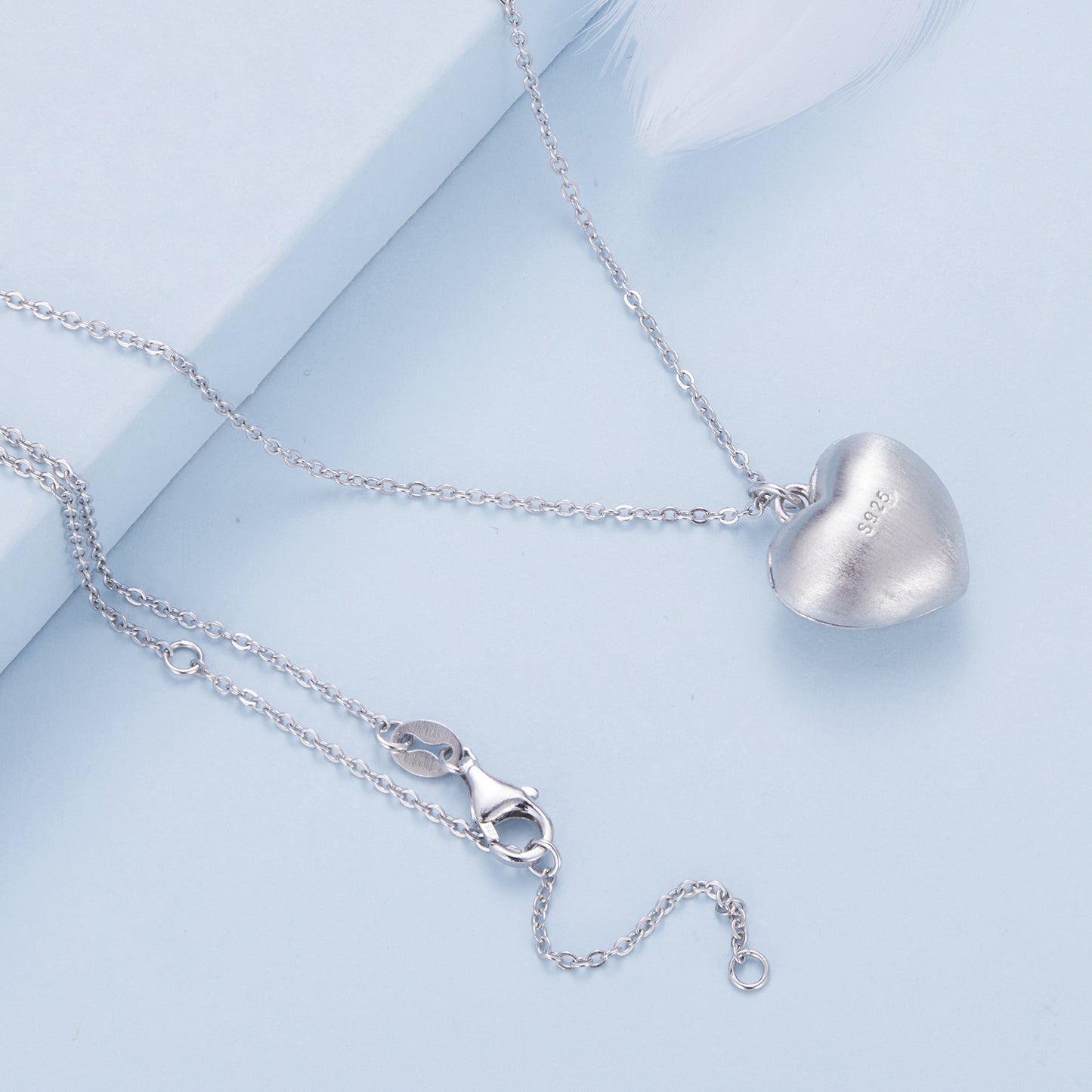 Customizable Heart Locket Necklace