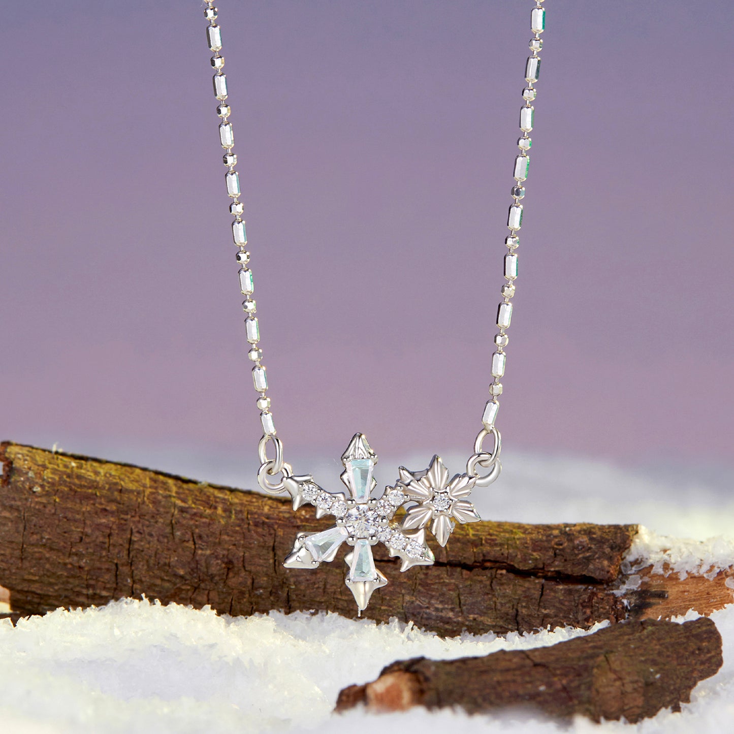 Frosted Crystal Necklace
