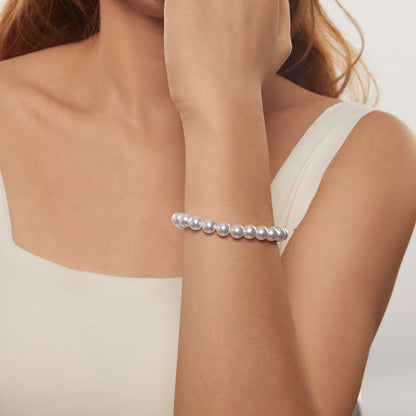 8mm Mother-of-Pearl Bead Bracelet