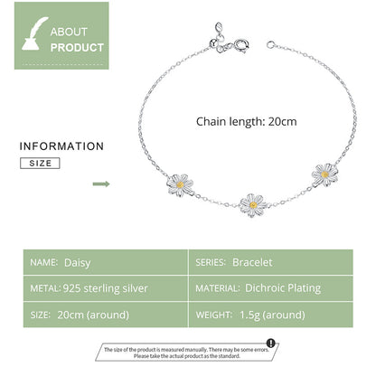 Daisy Floral Bracelet