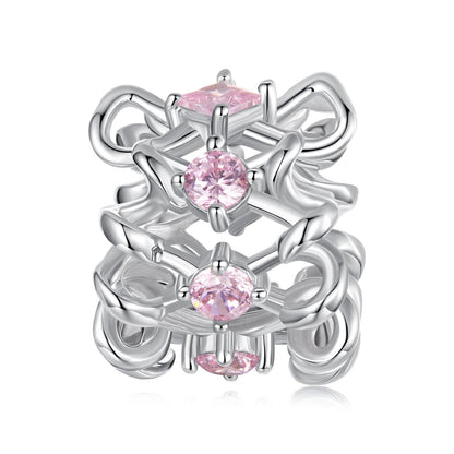 Bow Spacer Beads Charm