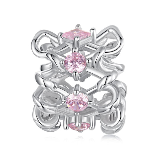 Bow Spacer Beads Charm