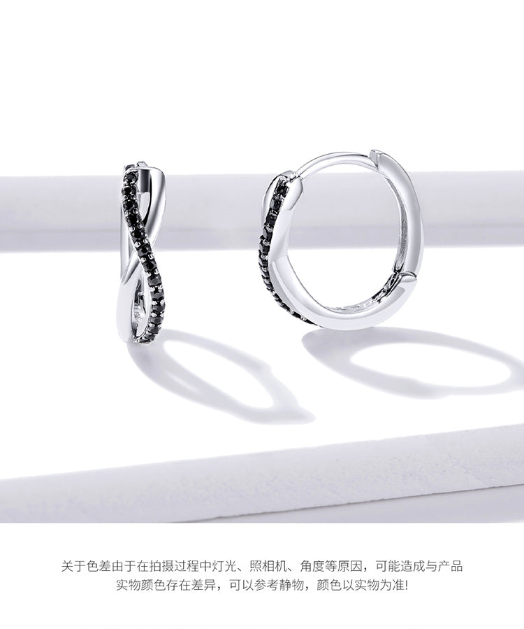 Infinity Symbol Hoop Earrings