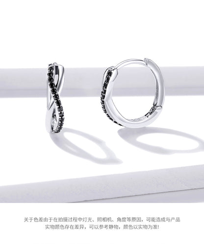 Infinity Symbol Hoop Earrings