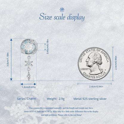 Crystal Snowflake Charm