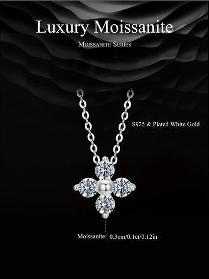 Clover Moissanite Necklace