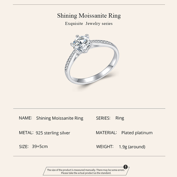 Dazzling Moissanite Ring