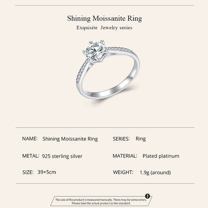 Dazzling Moissanite Ring