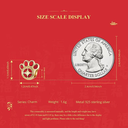 Lucky Pawprint Charm