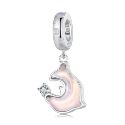 Pink Dolphin Pendant Charm