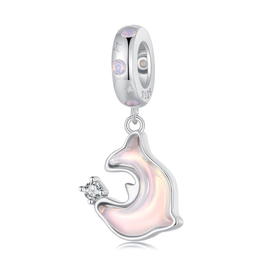 Pink Dolphin Pendant Charm