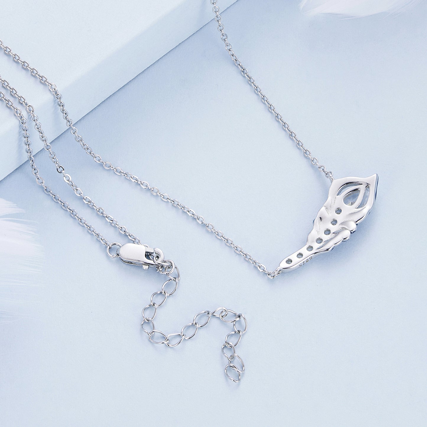 Feather Drop Necklace