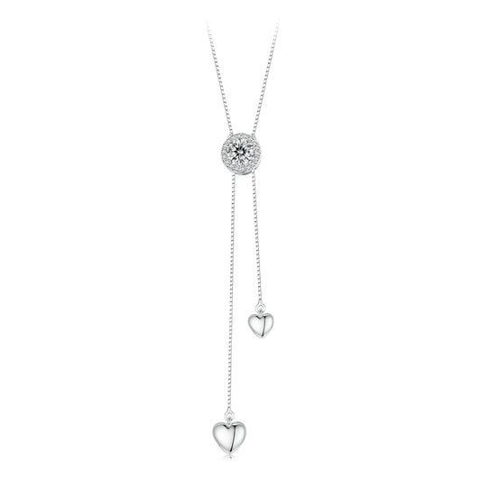 Sparkling Tassel Moissanite Necklace