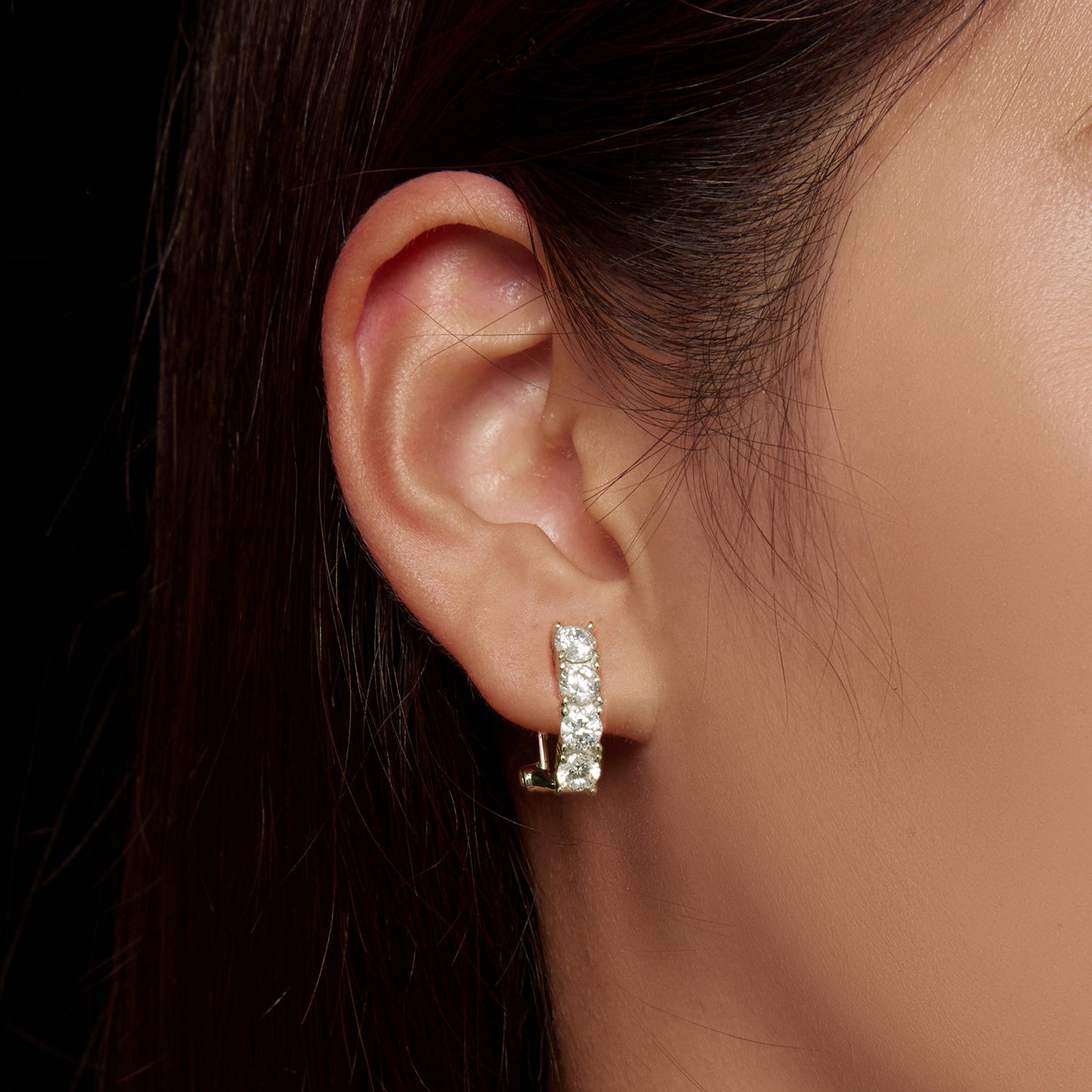 Sparkling Moissanite Ear Climbers
