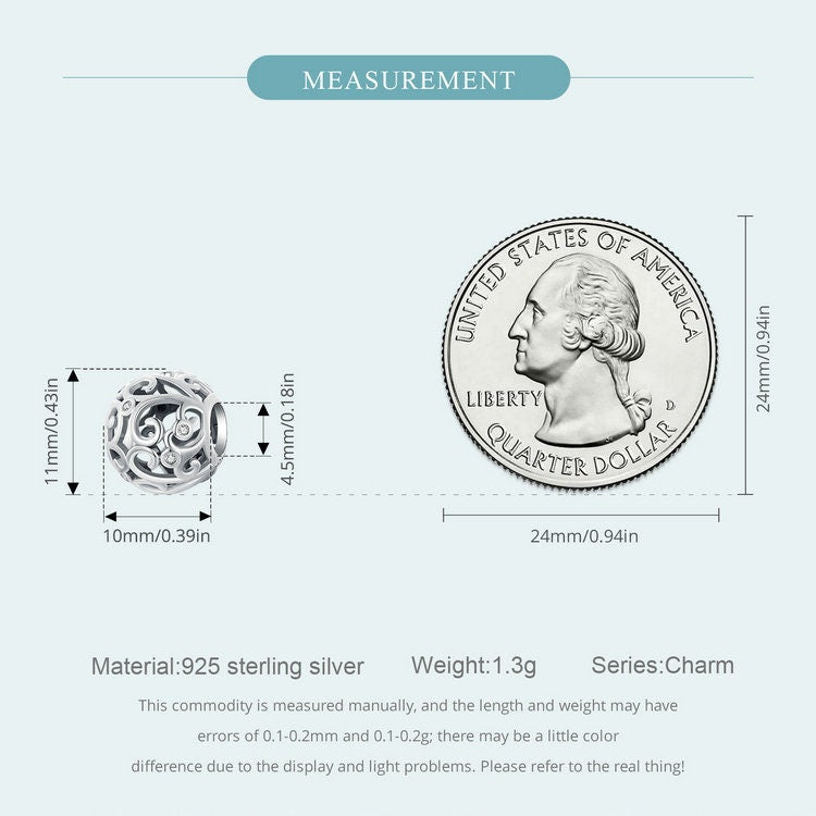 Scroll Texture Charm
