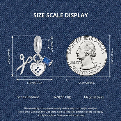 3-in-1 Tailor Set Pendant Charm