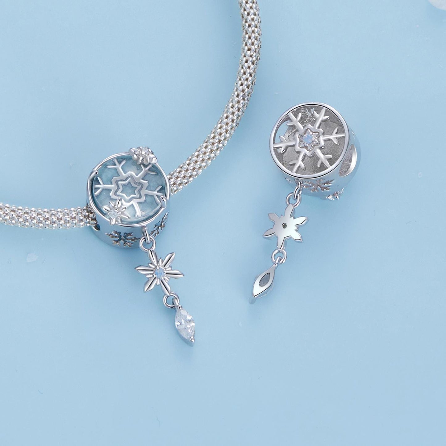 Crystal Snowflake Charm