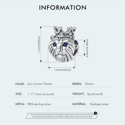 Lion Crown Charm