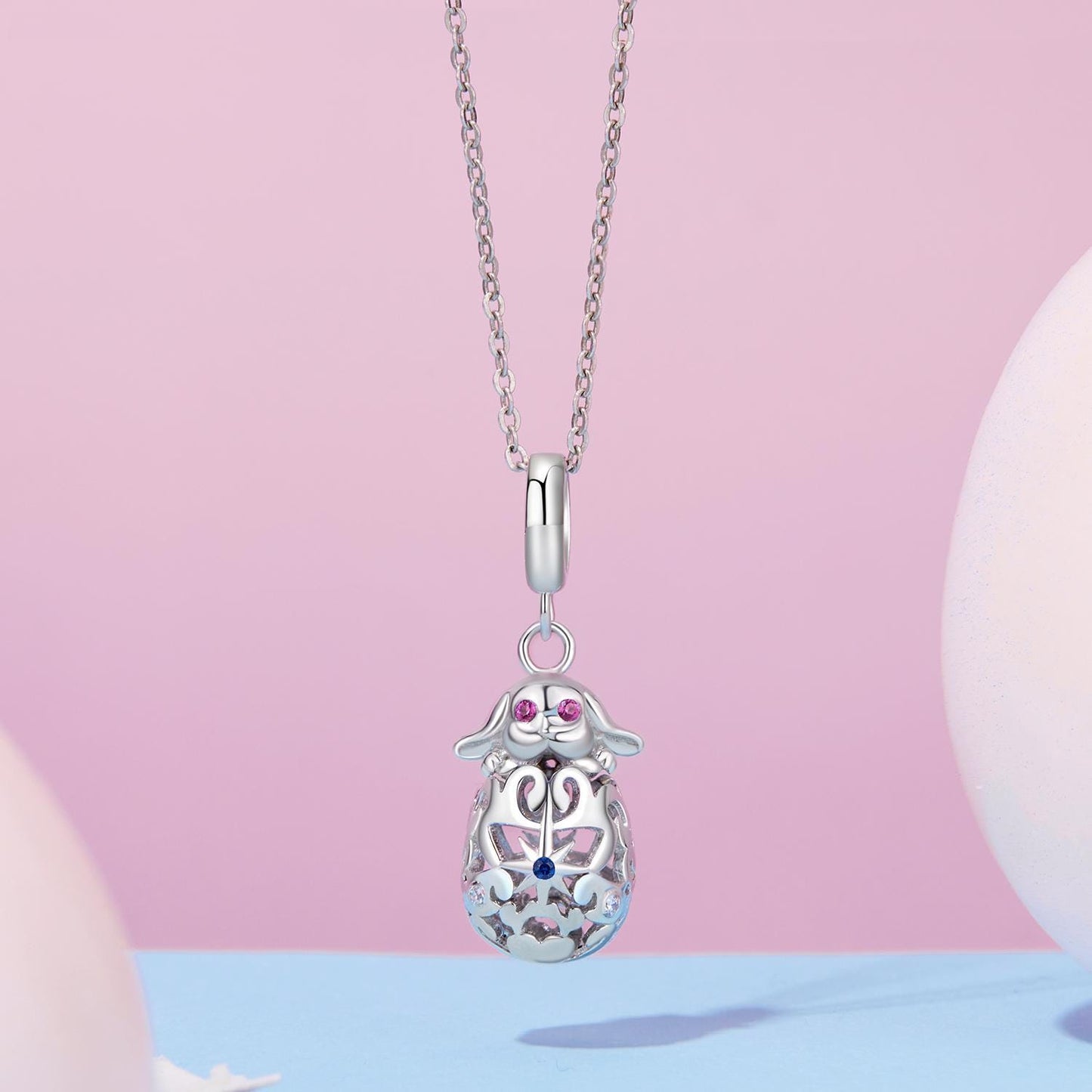 Easter Rabbit Pendant Charm