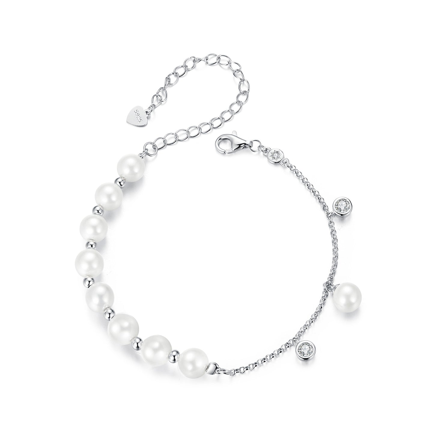 Pearl Embellished Tassel Bracelet