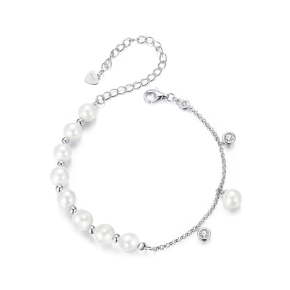 Pearl Embellished Tassel Bracelet
